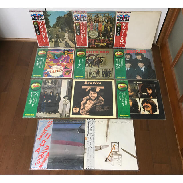 The Beatles関係のLPレコードとシングルレコード