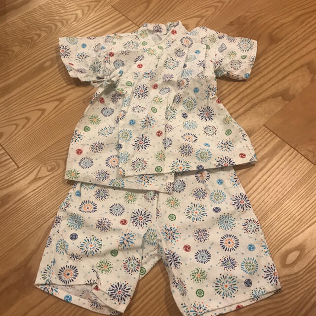 甚平　110センチ キッズ/ベビー/マタニティのキッズ服男の子用(90cm~)(甚平/浴衣)の商品写真