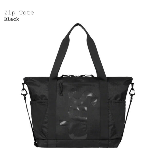 2021SS Supreme zip tote bag Black