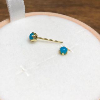 ノジェス(NOJESS)の美品☆k18 ターコイズピアス　2点おまとめ(ピアス)