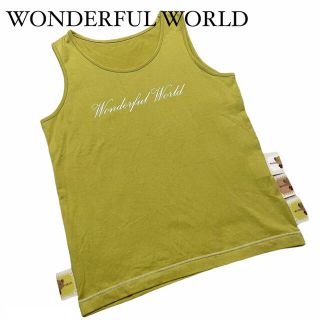 カネコイサオ(KANEKO ISAO)のWONDERFUL WORLD ワンダフルワールド　タンクトップ　ベア　くま(タンクトップ)