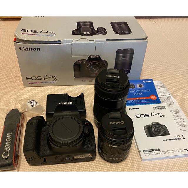 最大61%OFFクーポン リラストアCanon デジタル一眼レフカメラ EOS Kiss X9i ダブルズームキット EOSKISSX9I-WKIT