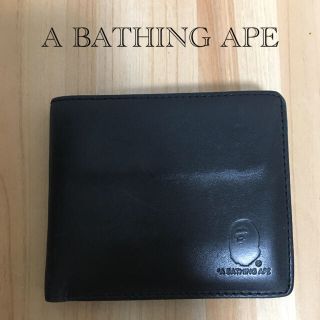 アベイシングエイプ(A BATHING APE)のA BATHING APE レザー財布(折り財布)