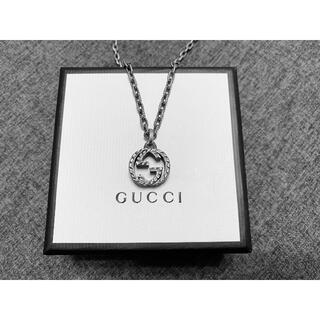 グッチ(Gucci)のGUCCI 美品 インターロッキングG ラージサイズ  ペンダント ネックレス(ネックレス)