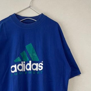 アディダス(adidas)の90年代 adidas EQUIPMENT Tシャツ ビッグサイズ ブルー(Tシャツ/カットソー(半袖/袖なし))