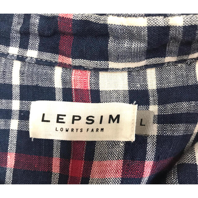 LEPSIM(レプシィム)のLEPSIM チェック　半袖シャツ レディースのトップス(シャツ/ブラウス(半袖/袖なし))の商品写真