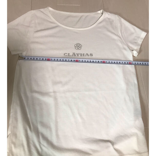 CLATHAS(クレイサス)のクレイサス　半袖　Ｔシャツ　Ｍサイズ　ホワイト メンズのトップス(Tシャツ/カットソー(半袖/袖なし))の商品写真