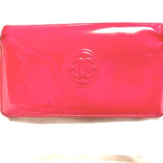 シャネル(CHANEL)のCHANEL長財布　ピンク　再値下げ‼️画像変更(長財布)