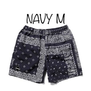 エフシーアールビー(F.C.R.B.)のMサイズ バンダナ FCRB NYLON EASY SHORTS 紺 ネイビー(ショートパンツ)