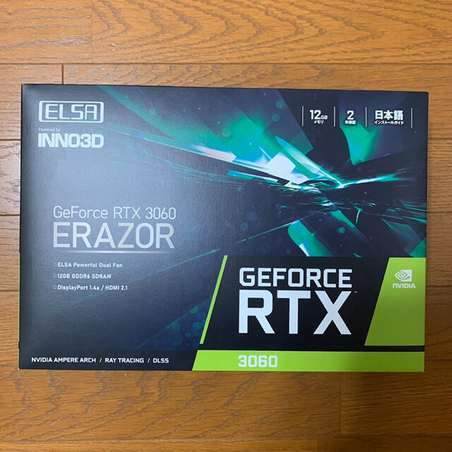 ELSA GeForce RTX 3060 ERAZOR エルザ スマホ/家電/カメラのPC/タブレット(PCパーツ)の商品写真