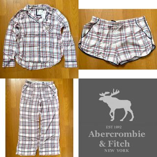 アバクロンビーアンドフィッチ(Abercrombie&Fitch)の値下げ【新品未使用】アバクロ パジャマ 部屋着 3点セット レディース Lサイズ(パジャマ)