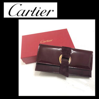 カルティエ(Cartier)の【新品未使用】カルティエ　トリニティ　ボルドー長財布(財布)
