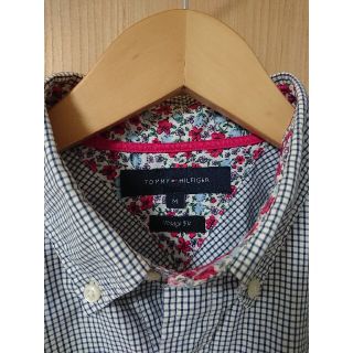 トミーヒルフィガー(TOMMY HILFIGER)のTOMMY HILFIGER 長袖ボタンダウンシャツ メンズ M チェック 花柄(シャツ)