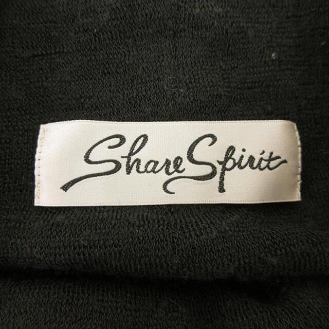 SHARE SPIRIT サルエルパンツ 切替 フラワーレース 36 ブラック レディースのパンツ(サルエルパンツ)の商品写真