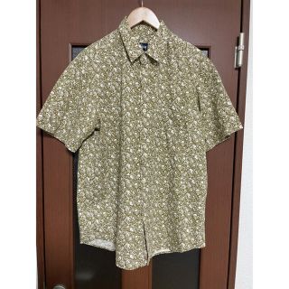 USA製 ステューシー スカル総柄 マルチカラーシャツS/S L