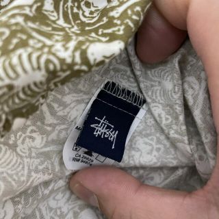STUSSY - 希少人気!90s old stussy スカル総柄シャツ カーキ系 USA製 ...