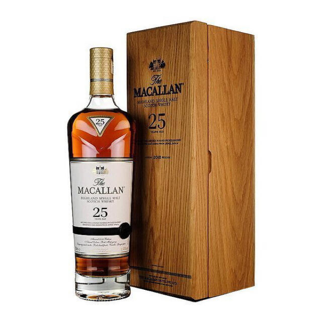 マッカラン25年 The MACALLAN SINGLE MALT 25 食品/飲料/酒の酒(ウイスキー)の商品写真