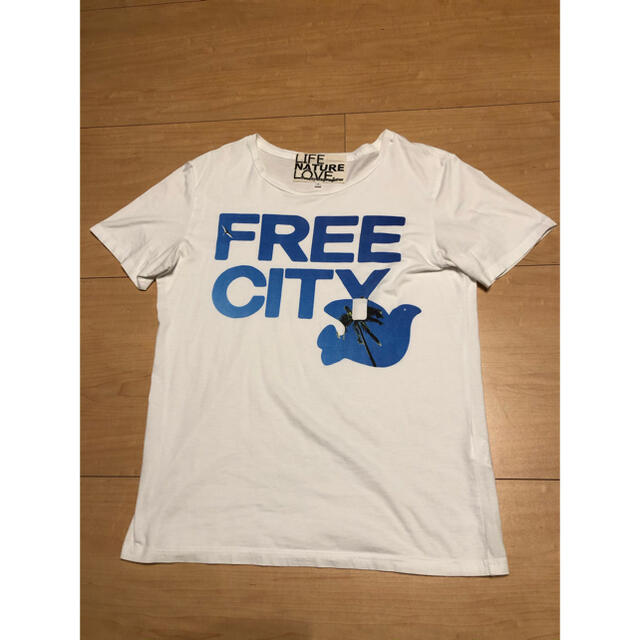 FREE CITY半袖Tシャツ フリーシティ サーフ キムタク サイズ1 白