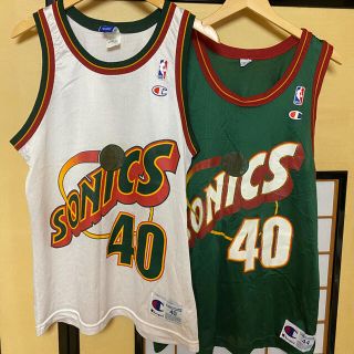 チャンピオン(Champion)のNBA シアトル・スーパーソニックス　ショーン・ケンプ　ユニフォーム2枚セット(バスケットボール)