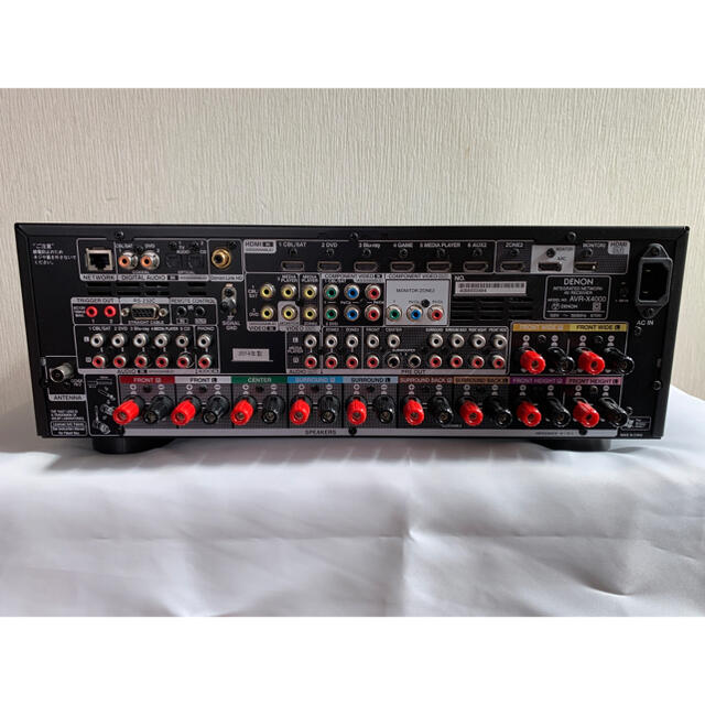 DENON AVR-X4000 AVアンプ 美品　説明書付き　動作確認済