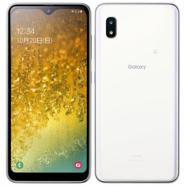 SAMSUNG(サムスン)の【新品未使用/SIMフリー】au Galaxy A20 SCV46/ホワイト スマホ/家電/カメラのスマートフォン/携帯電話(スマートフォン本体)の商品写真