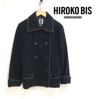 ヒロコビス(HIROKO BIS)の【激レア】❤️HIROKO BIS❤️ Pコート 黒 ジャケット ヒロコビス 春(ピーコート)