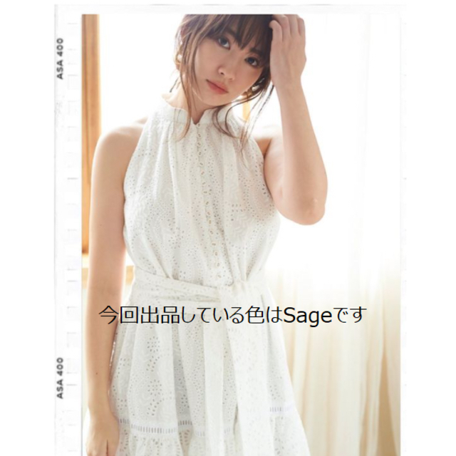 her lip to Lace-trimmed Belted Dress M 大人も着やすいシンプル