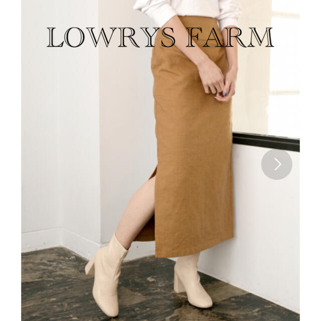 LEPSIM LOWRYS FARM(レプシィムローリーズファーム)のLOWRYS FARM 麻混タイトスカート レディースのスカート(ロングスカート)の商品写真