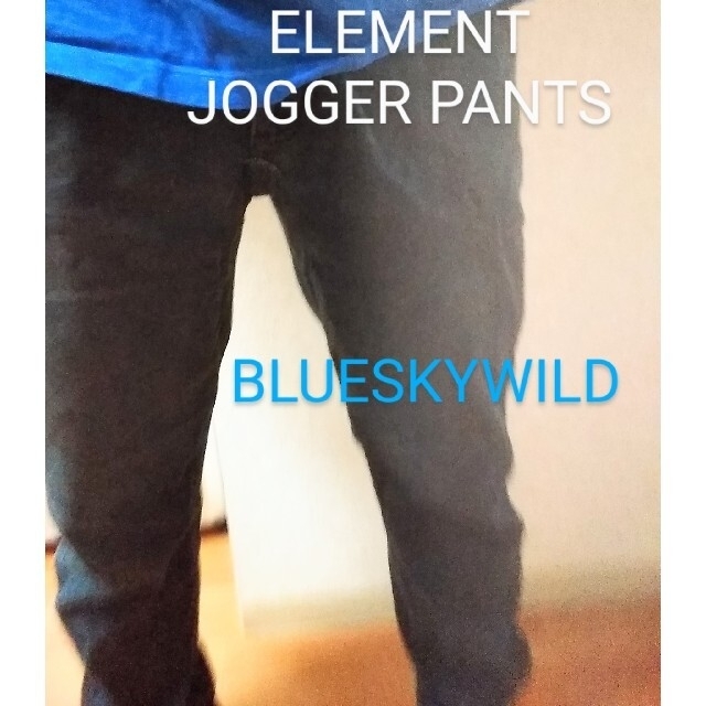 ELEMENT(エレメント)のELEMENTエンハンスエレメント ネイビー ジョガーパンツ スケータースタイル メンズのパンツ(チノパン)の商品写真