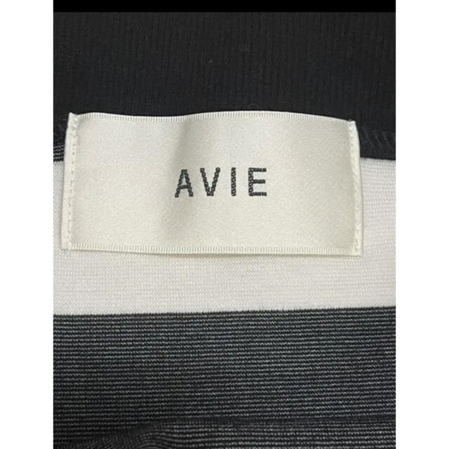 avie(アビィ)のボーダー　袖リボン　Tシャツ レディースのトップス(Tシャツ(半袖/袖なし))の商品写真