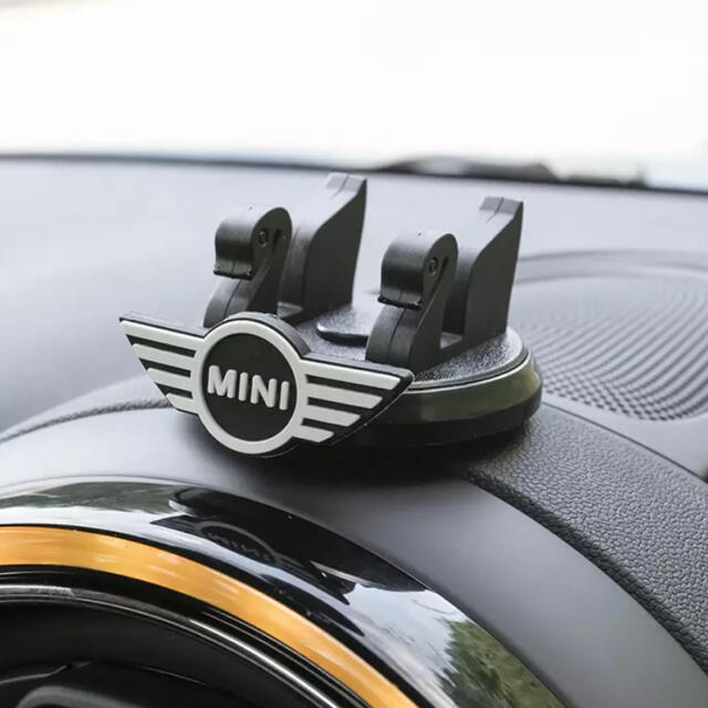 BMW(ビーエムダブリュー)のBMW MINI ミニクーパー　スタンド型　車載用　携帯ホルダー　360℃回転式 自動車/バイクの自動車(車内アクセサリ)の商品写真