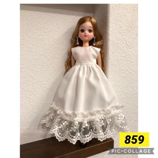 859リカちゃん　アウトフィット　服　ワンピース、ピアス　セット(その他)