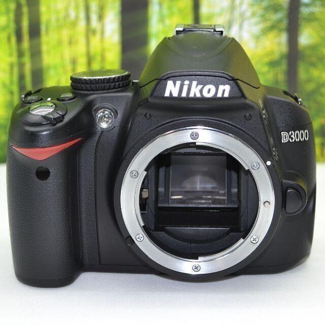Shop NikoNiko(ショップニコニコ)のニコンD3000♪カメラがガイドしてくれる一眼レフ入門機☆1670 スマホ/家電/カメラのカメラ(デジタル一眼)の商品写真
