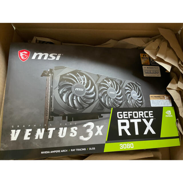 MSI GeForce RTX 3080 VENTUS 3X 10G OCPCパーツ