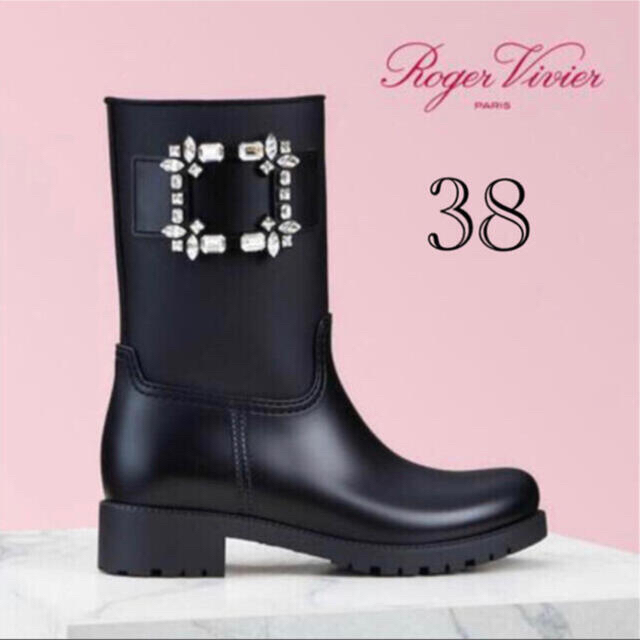 2022人気特価 ROGER VIVIER ROGER VIVIER♡Buckle Rain Boots♡テンペットヴィヴィ ブーツ 