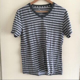 ギャップ(GAP)のGAP ボーダー VネックTシャツ(Tシャツ/カットソー(半袖/袖なし))