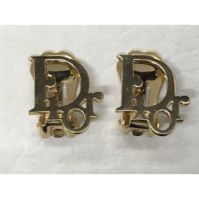 Dior クリスチャンディオール 両耳 ゴールド Dior イヤリング 付属品付バッグ