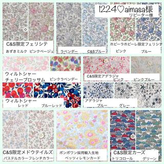 1224♡aimasa様☆ リバティプリント使用ランチョンマット他オーダーページ(バッグ/レッスンバッグ)