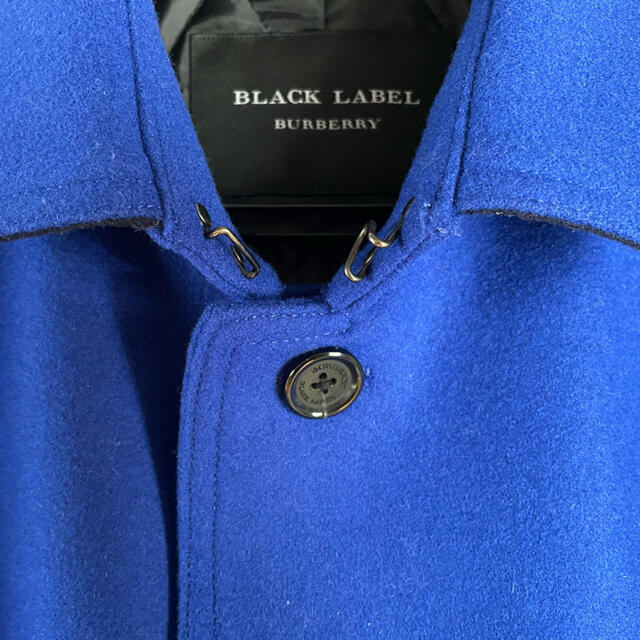 BURBERRY BLACK LABEL(バーバリーブラックレーベル)の新品同様 超レア バーバリーブラックレーベル ステンカラーコート ブルー L メンズのジャケット/アウター(ステンカラーコート)の商品写真