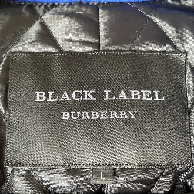 BURBERRY BLACK LABEL(バーバリーブラックレーベル)の新品同様 超レア バーバリーブラックレーベル ステンカラーコート ブルー L メンズのジャケット/アウター(ステンカラーコート)の商品写真