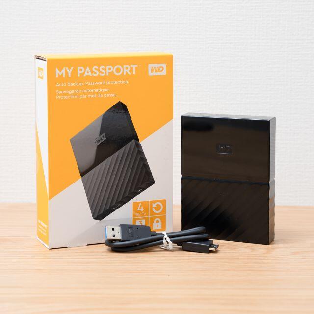 WD HDD ポータブル ハードディスク 4TB My Passport