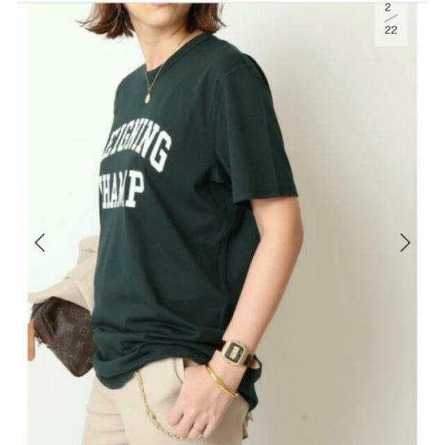 DEUXIEME CLASSE(ドゥーズィエムクラス)のDeuxieme Classe★REIGNING CHAMP ロゴTシャツ レディースのトップス(Tシャツ(半袖/袖なし))の商品写真