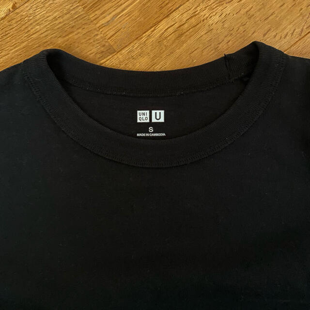 UNIQLO(ユニクロ)のUNIQLO ユニクロ　クルーネックt 半袖　黒　メンズ　Tシャツ メンズのトップス(Tシャツ/カットソー(半袖/袖なし))の商品写真