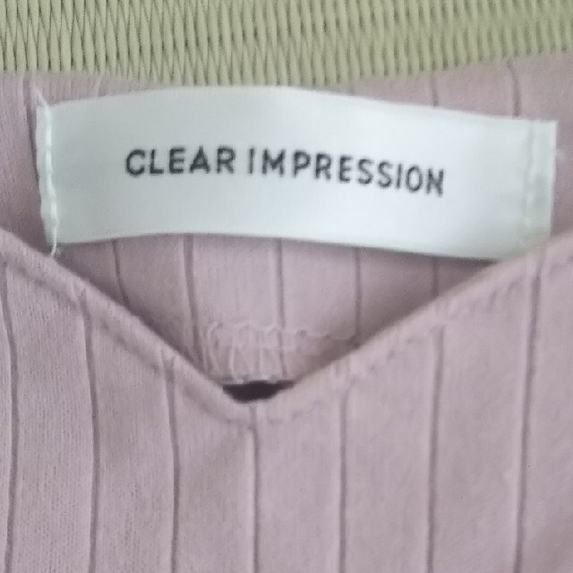 CLEAR IMPRESSION(クリアインプレッション)のピンクの長袖トップス レディースのトップス(カットソー(長袖/七分))の商品写真