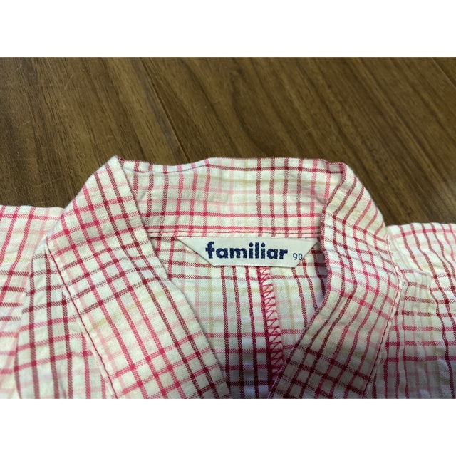 familiar(ファミリア)のお値下げ　ファミリア甚平　90 キッズ/ベビー/マタニティのキッズ服女の子用(90cm~)(甚平/浴衣)の商品写真