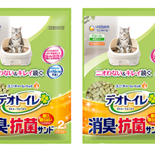 ユニチャーム(Unicharm)の2個★飛び散らない消臭・抗菌サンド [デオトイレ 猫用 2L] ユニ・チャーム(猫)