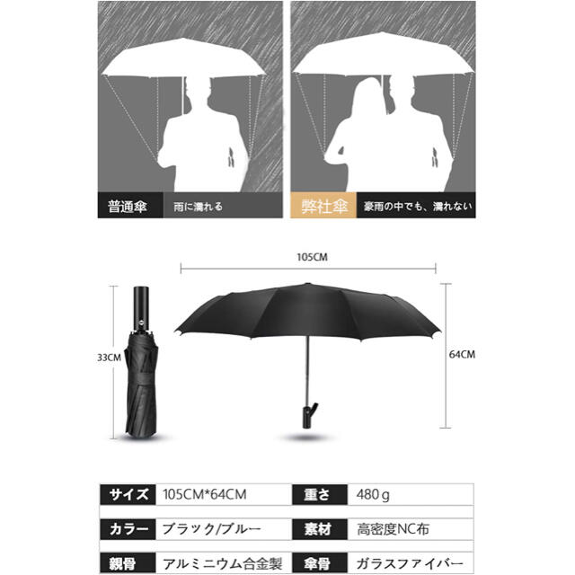 ワンタッチ傘 メンズのファッション小物(傘)の商品写真