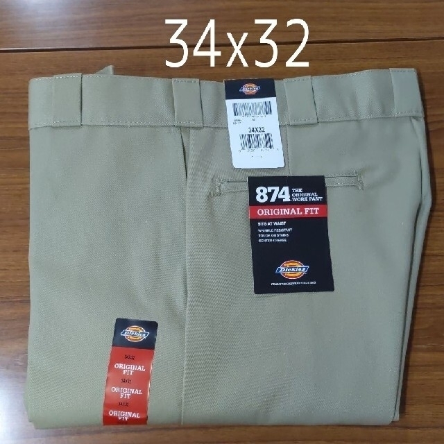 Dickies(ディッキーズ)の新品 34x32 KH ワークパンツ ディッキーズ カーキ メンズのパンツ(ワークパンツ/カーゴパンツ)の商品写真