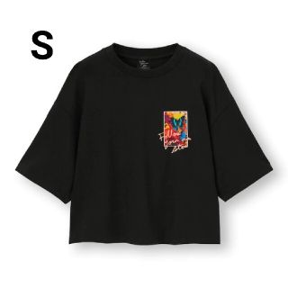 ジーユー(GU)のGU 　蜷川実花　クロップドグラフィックT(Tシャツ(半袖/袖なし))