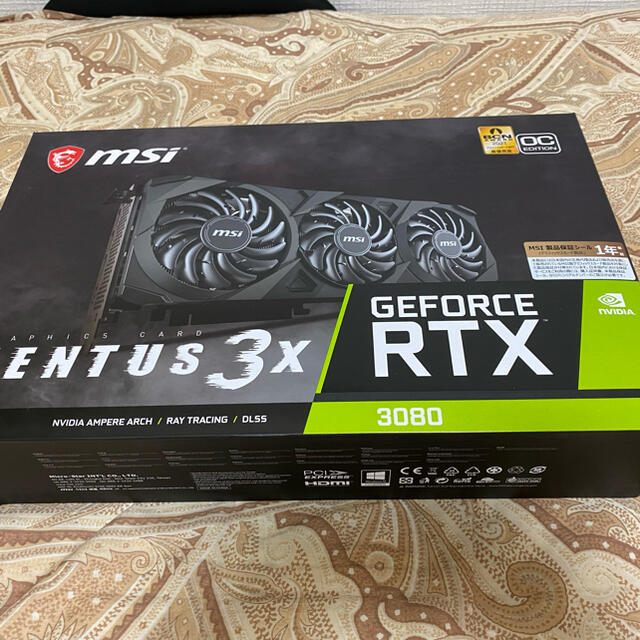 数々のアワードを受賞】 MSI GeForce RTX 3080 VENTUS 3X 10G OC PC